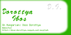 dorottya ibos business card